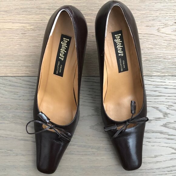Ingledew's Italian Collection Leather Shoes Tassle Detail Chocolate Brown Sz 8.5 - Picture 1 of 13
